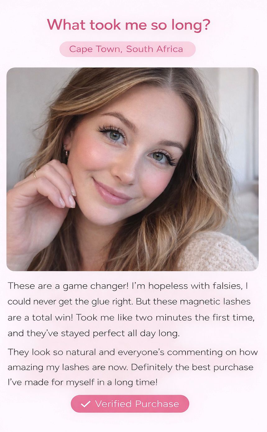 Customer review magnetic lashes