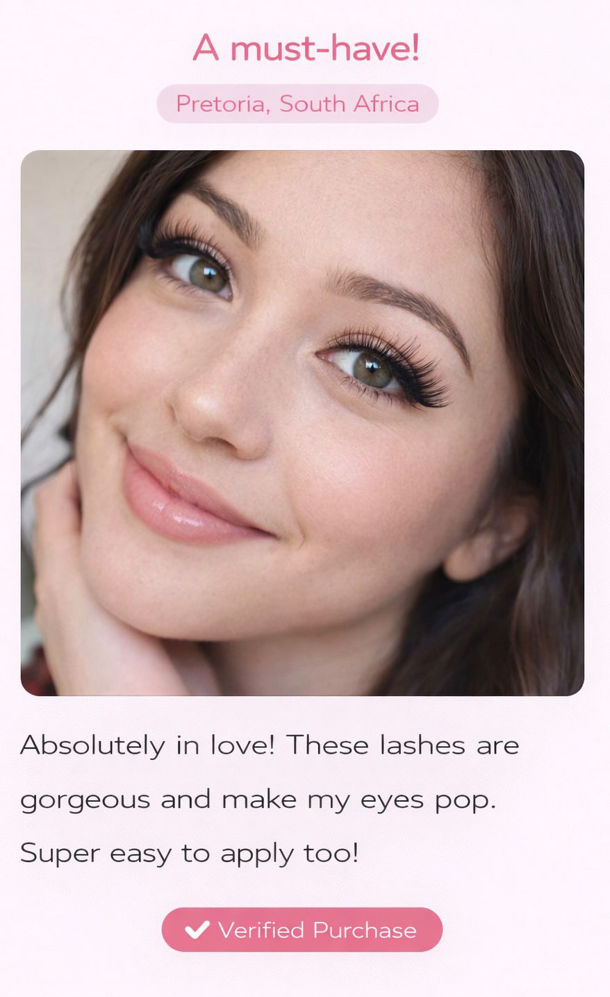 Customer review magnetic lashes