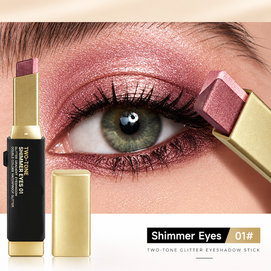 Two-Tone Glitter Eyeshadow Stick