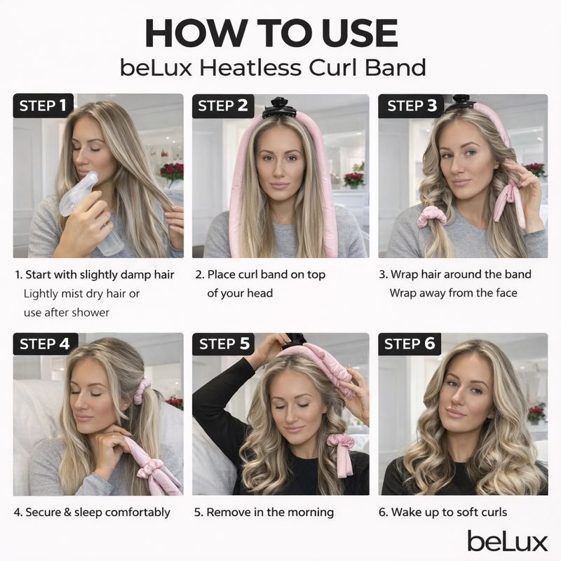 Heatless Fabric Hair Curler