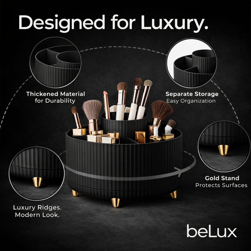 360° Rotating Makeup Organizer