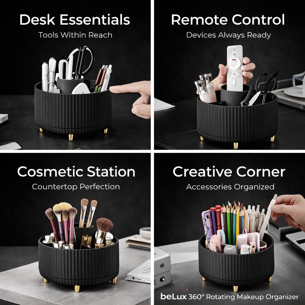 360° Rotating Makeup Organizer