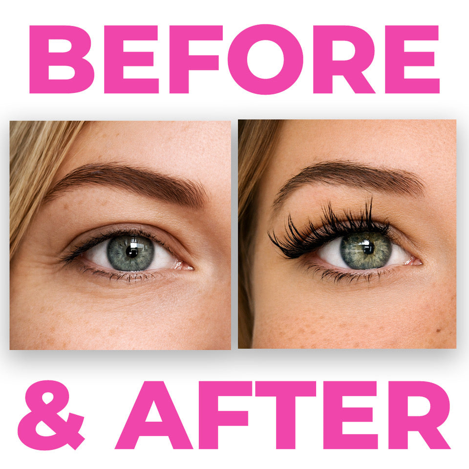 Before and After Magnetic Lashes